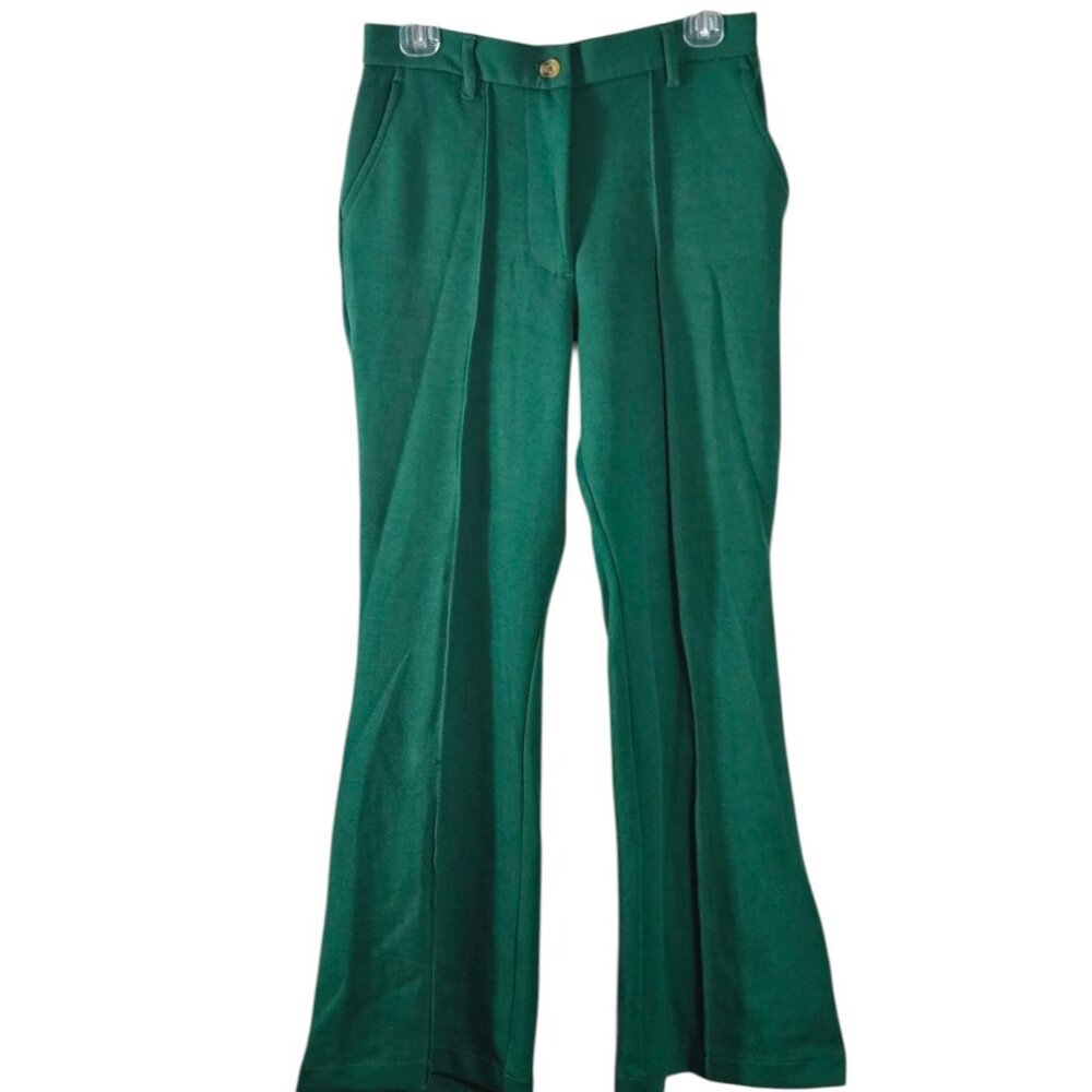 Urban Outfitters Medium Women's Trousers Knit Flare High-Rise Kelly Green NWT